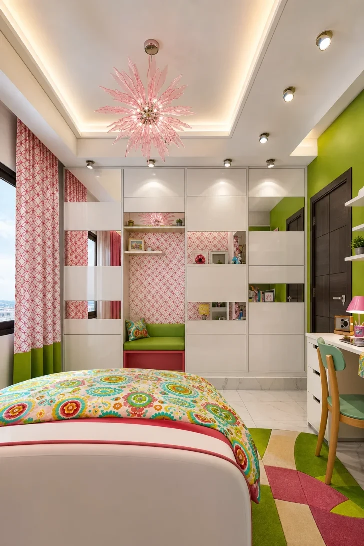 A Built-In Nook Hiding Inside the Wardrobe Wall