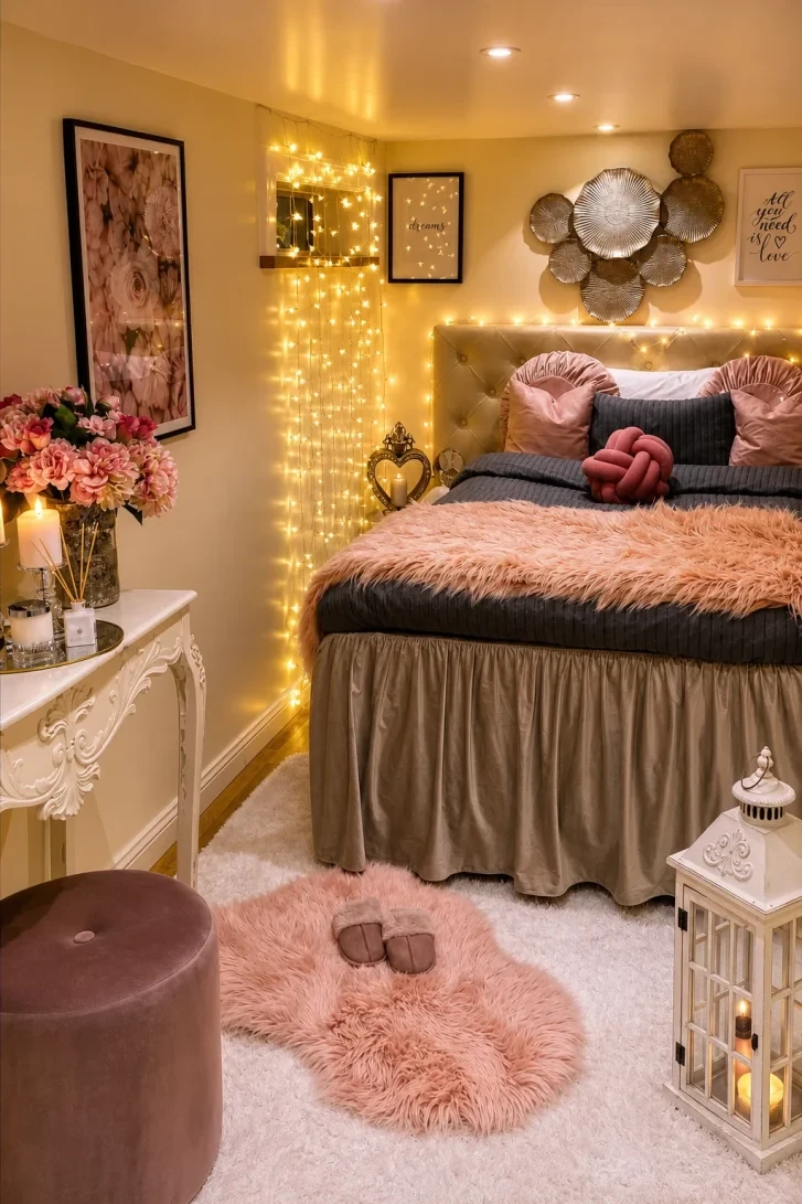 A Cascading Fairy Light Curtain Steals the Corner