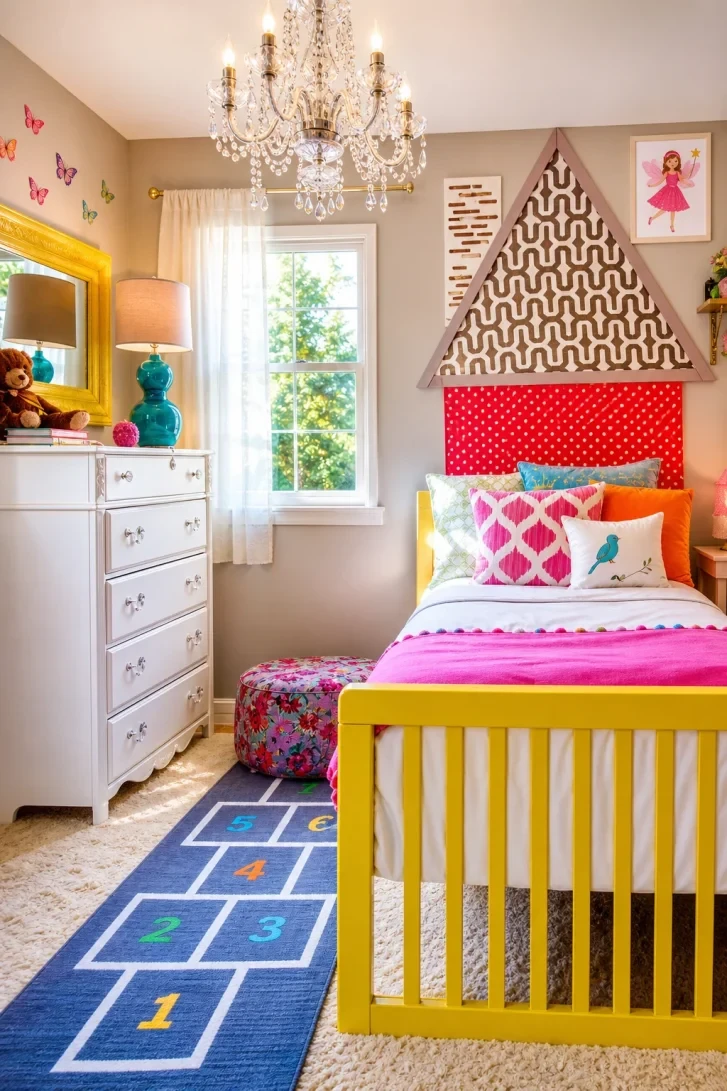 A Hopscotch Rug That Makes Playtime Permanent