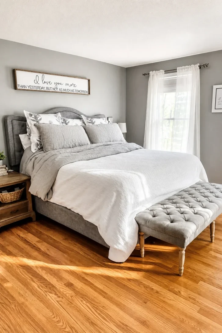 A Love Note Sign Anchors the Whole Room