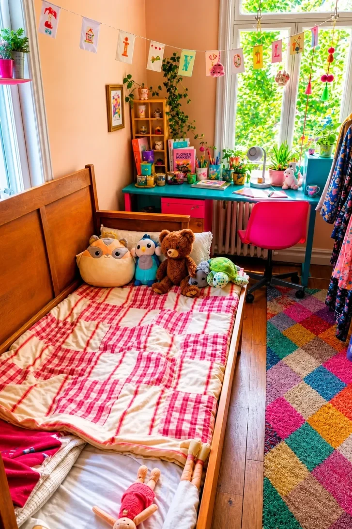 A Patchwork Rug That Anchors Every Bold Color
