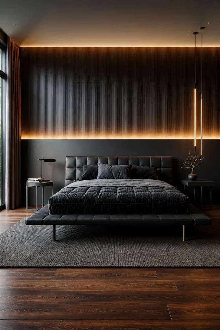 Amber Cove Lighting Turns Dark Walls Into Drama