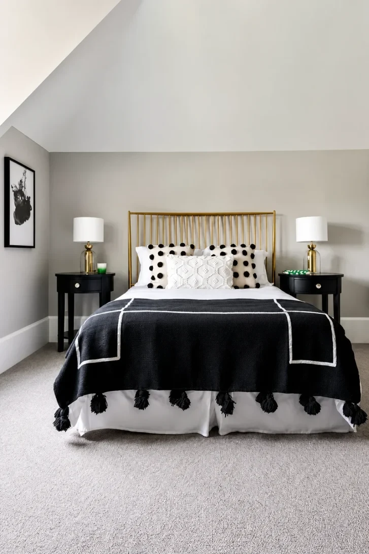 Bold Black Tassel Throw Steals Every Inch of Attention