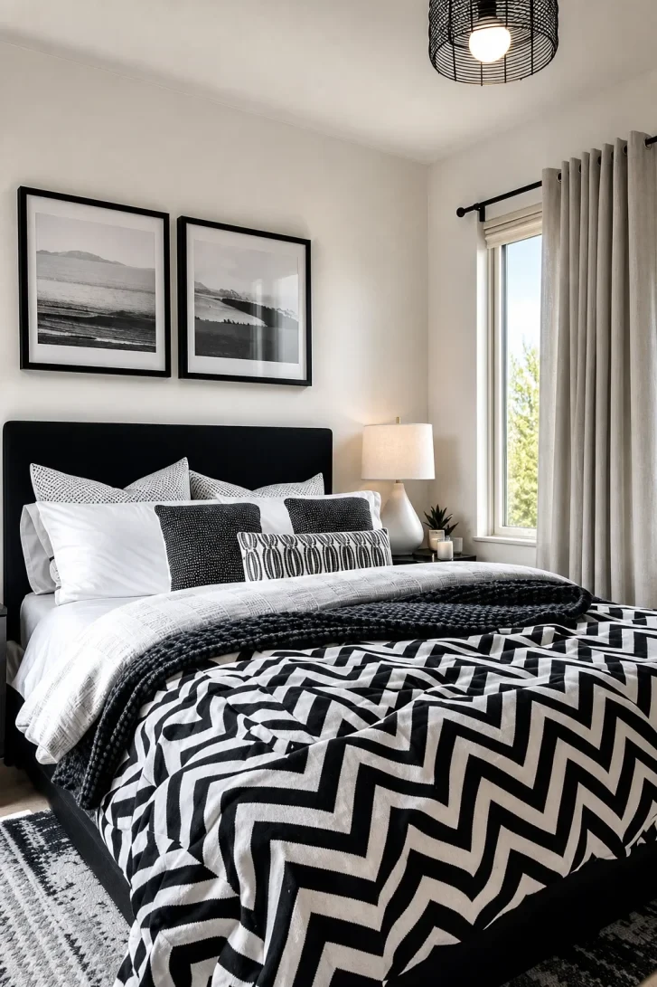 Bold Chevron Duvet Commands the Entire Room