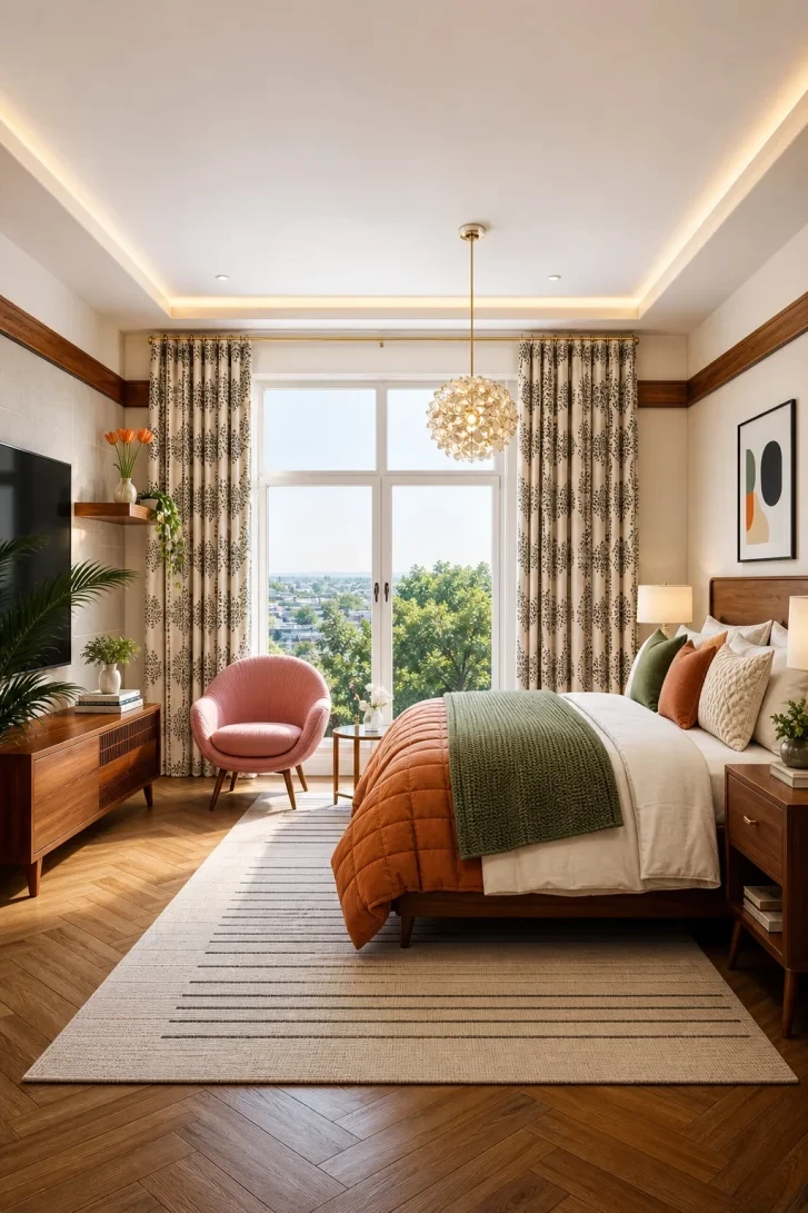 Burnt Orange and Sage Green Bedding Combo