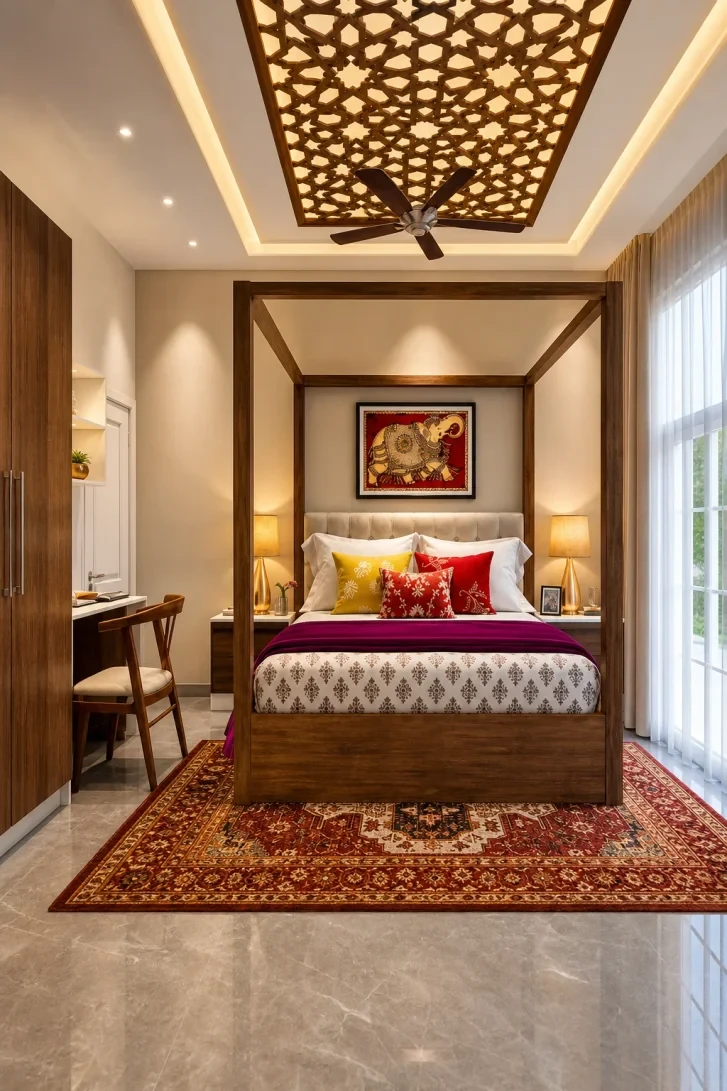 Carved Jali Ceiling Panel That Steals Every Glance