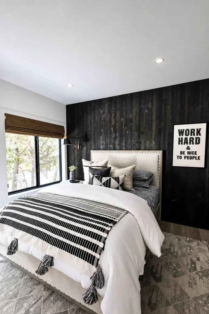 Charred Wood Accent Wall Changes Everything