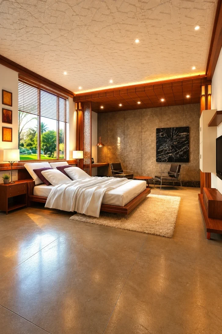 Dual Ceiling Zones Create Dramatic Layered Lighting Drama