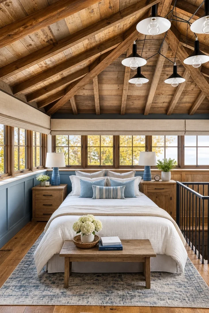 Exposed Timber Trusses Command Every Eye Upward