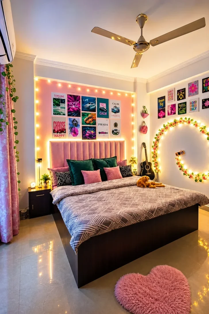 Fairy Light Circle Makes Every Wall a Statement