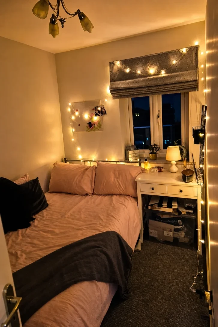 Fairy Lights Wrapped Around Every Wall and Doorframe