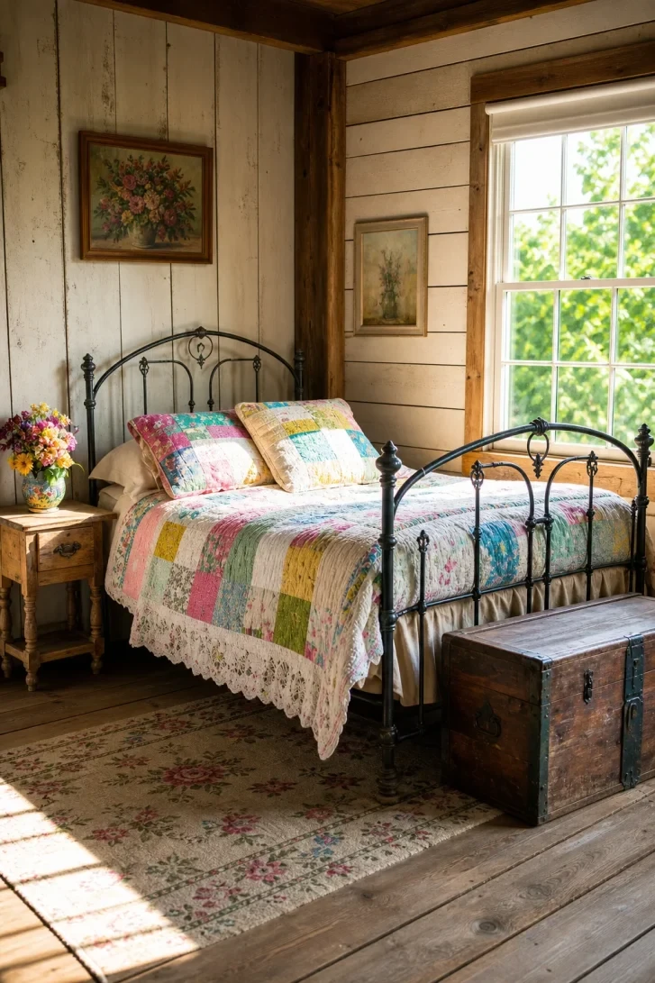 Lace Trim Quilt Steals the Show Here