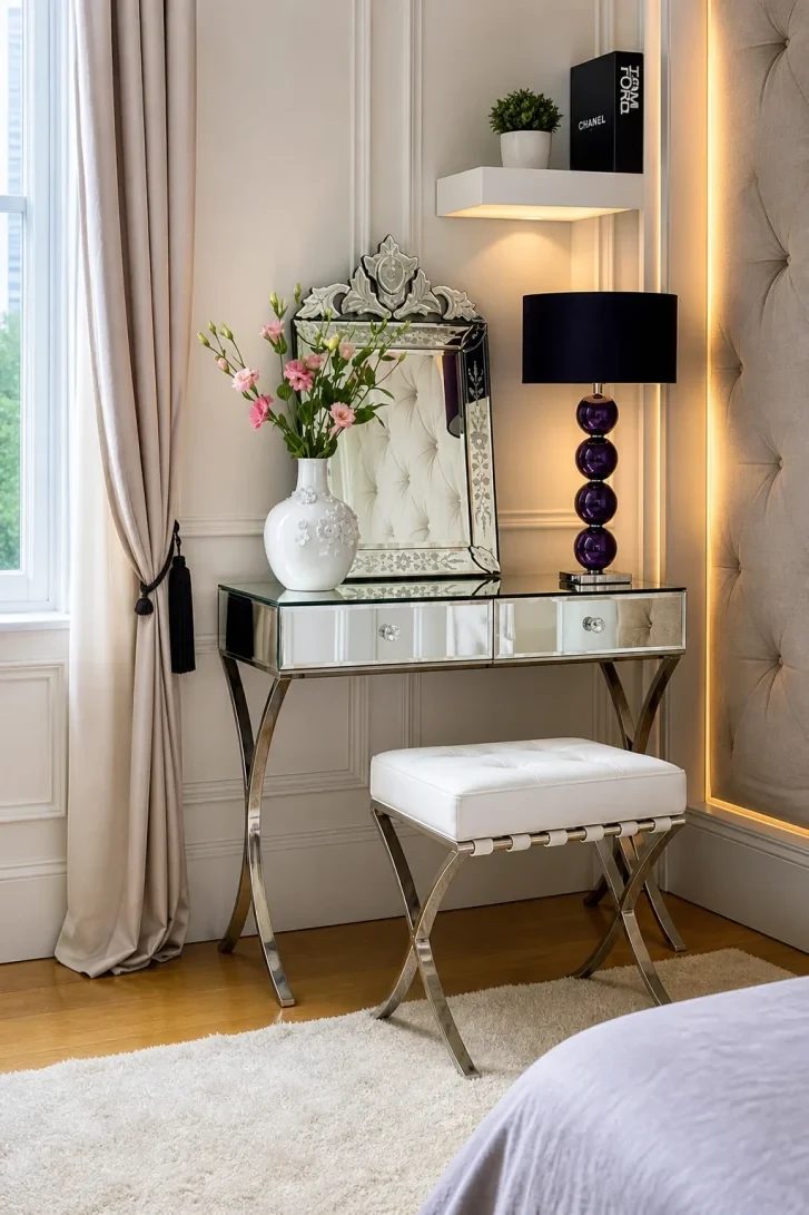 Mirrored Vanity That Multiplies Light and Space