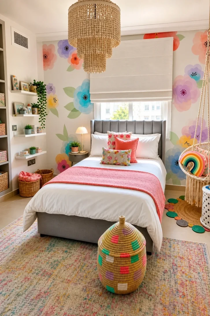 Oversized Watercolor Florals Transform Every Bare Wall
