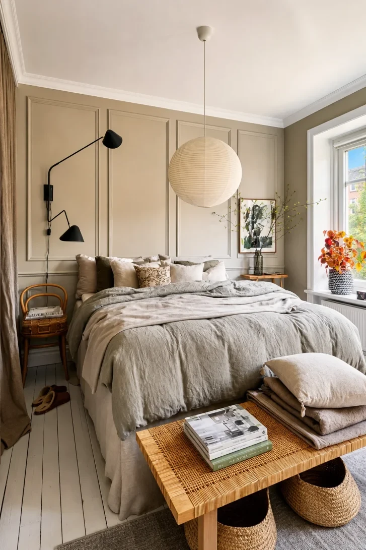 Painted Wainscoting Panels Blend Seamlessly Into the Wall
