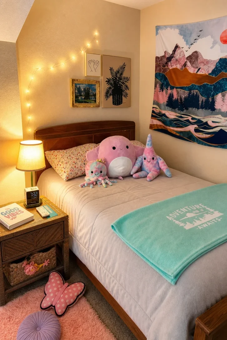 Squishmallow Squad Takes Over the Whole Bed