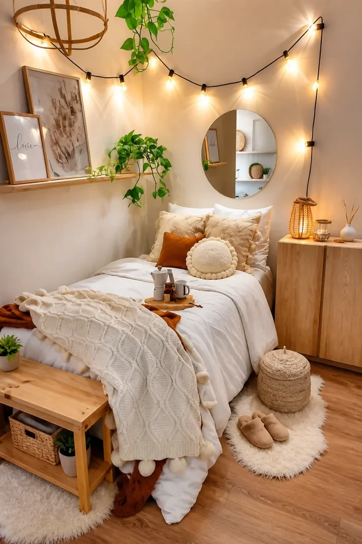 String Lights Draped Along the Wall Change Everything