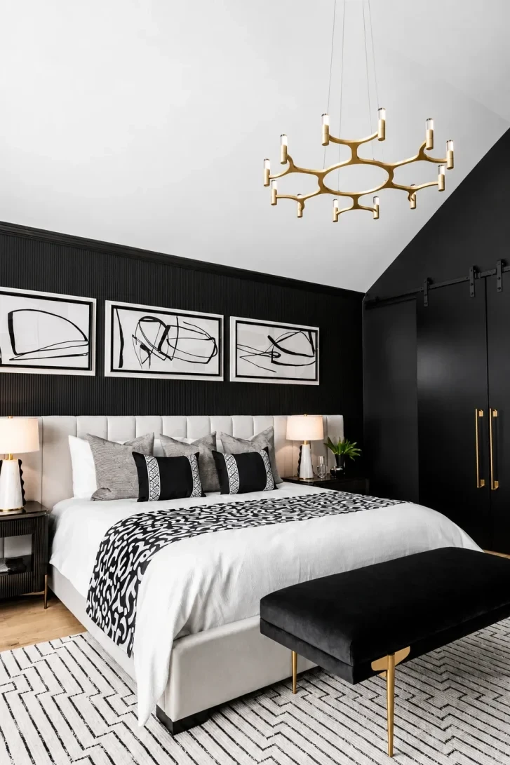 That Gold Chandelier Makes the Whole Room Ignite