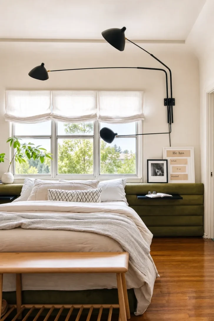 Three-Arm Sconce Dominates the Entire Room