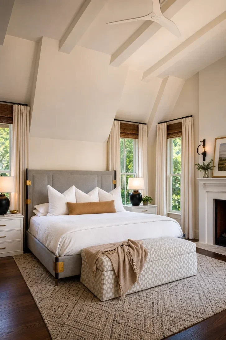 Vaulted Beam Ceiling That Commands the Whole Room